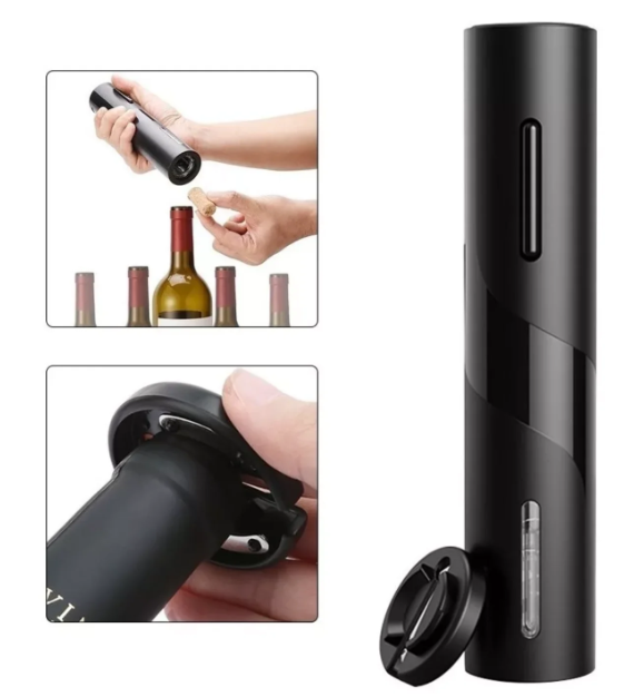 Sacacorchos Eléctrico + Abridor de Vino – Abre tu botella en segundos y sin esfuerzo