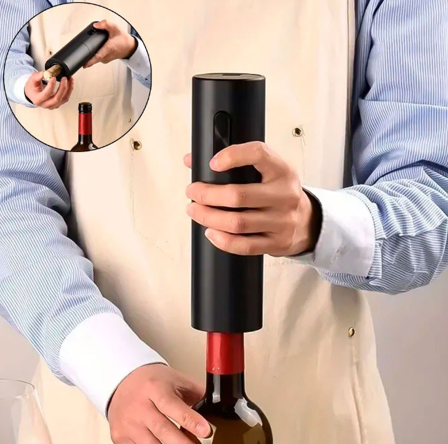 Sacacorchos Eléctrico + Abridor de Vino – Abre tu botella en segundos y sin esfuerzo