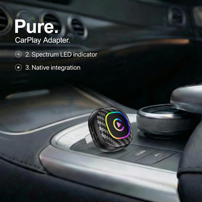 2026 Wireless CarPlay Adapter Dynamic Flowing Ambient Lighting