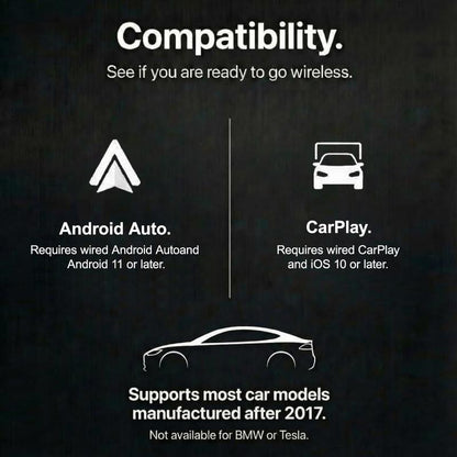 2026 Wireless CarPlay Adapter Dynamic Flowing Ambient Lighting