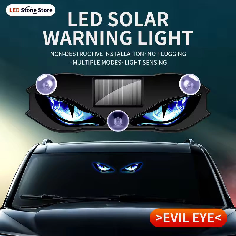 Solar Devil Eyes LED Car Window Light