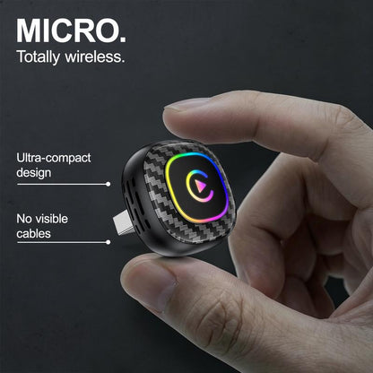 2026 Wireless CarPlay Adapter Dynamic Flowing Ambient Lighting
