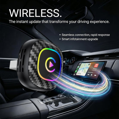 2026 Wireless CarPlay Adapter Dynamic Flowing Ambient Lighting