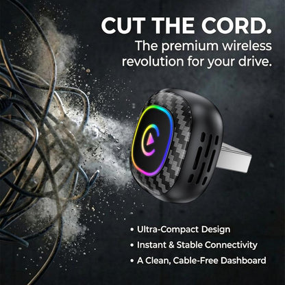 2026 Wireless CarPlay Adapter Dynamic Flowing Ambient Lighting