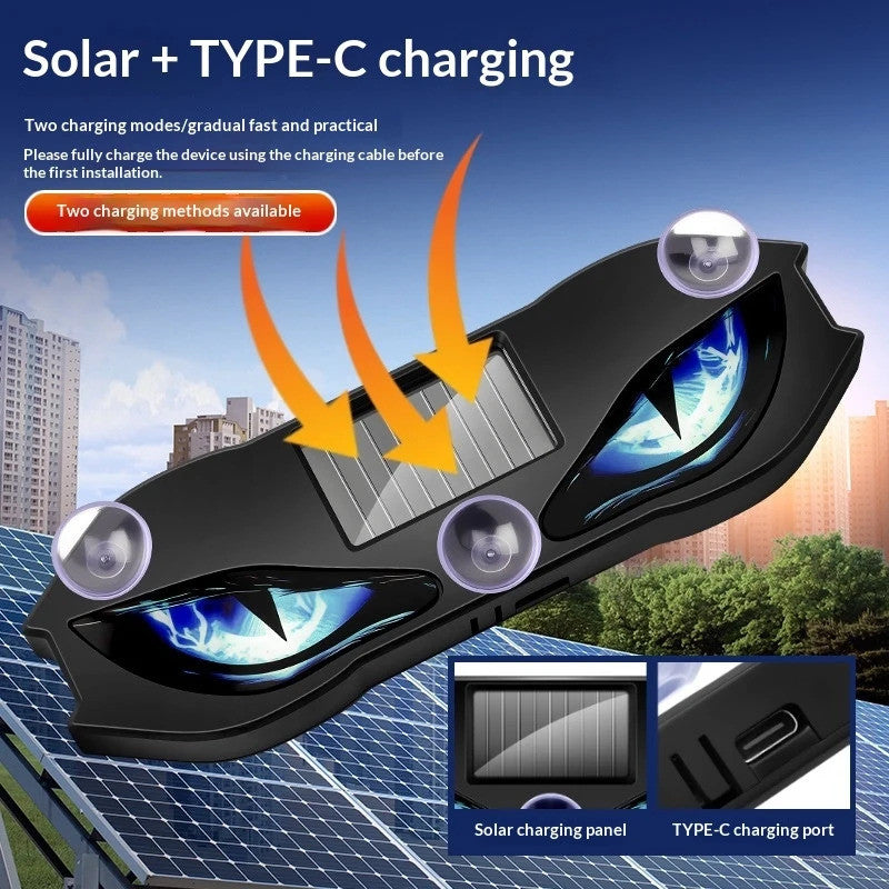 Solar Devil Eyes LED Car Window Light